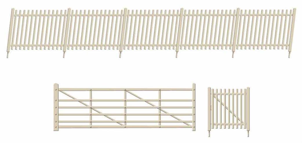 Ratio OO 432A SR Precast Concrete Pale Fencing. Ramps/Gates