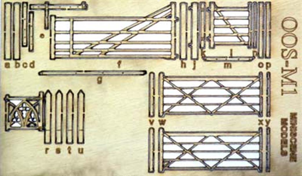 Ancorton Models OO OOS-M1 Wooden Rural Gates