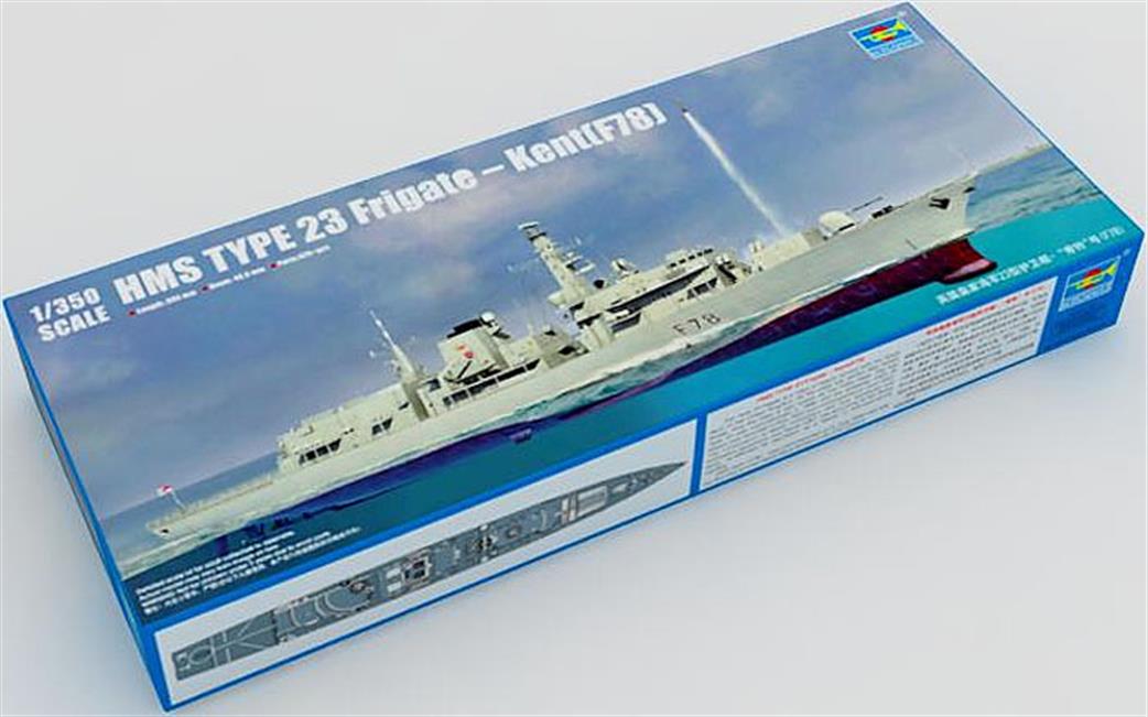 Trumpeter 1/350 04544 Royal Navy RN Type 23 Frigate HMS Kent F78 Kit