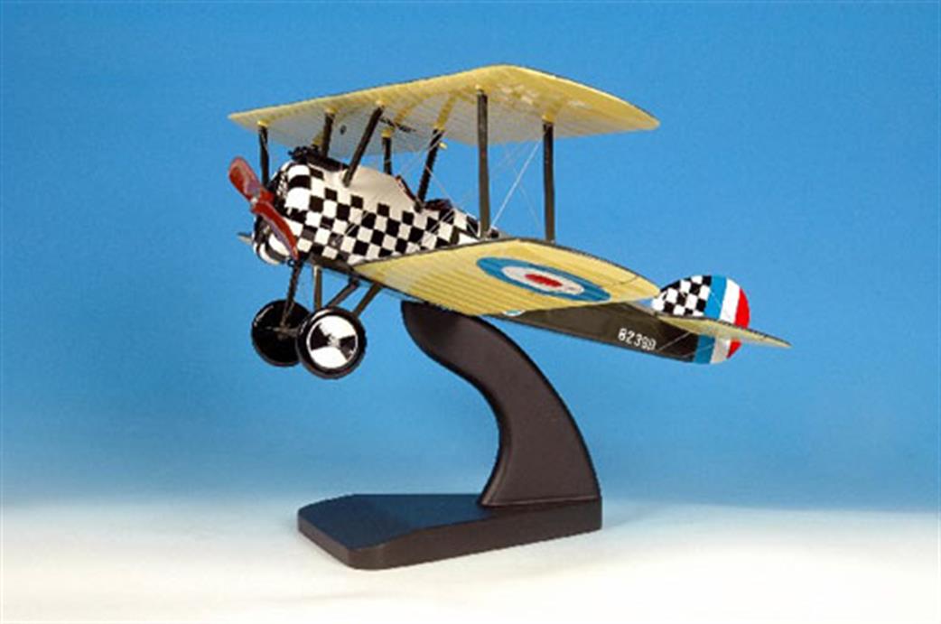 Bravo Delta 1/17 010 Sopwith Camel Black & White Checkered Wooden Modell