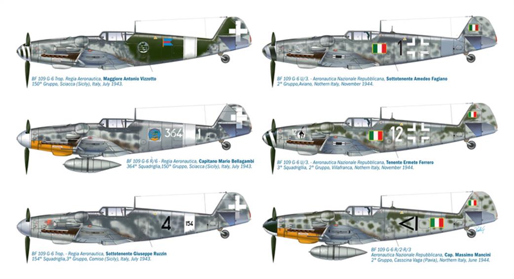 Italeri 1/48 2719 BF109 Italian Aces