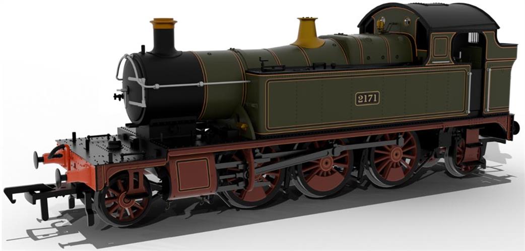 Rapido Trains OO 951101 GWR 45xx No.2171 GWR Lined Green (pre-1906)