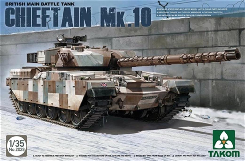 Takom 1/35 2028 Chieftain Mk10 MBT Tank Kit