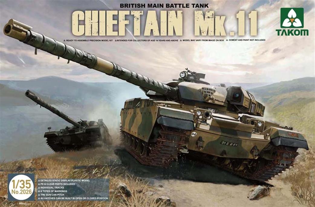 Takom 1/35 2026 Chieftain MK 11 British Main Battle Tank Kit