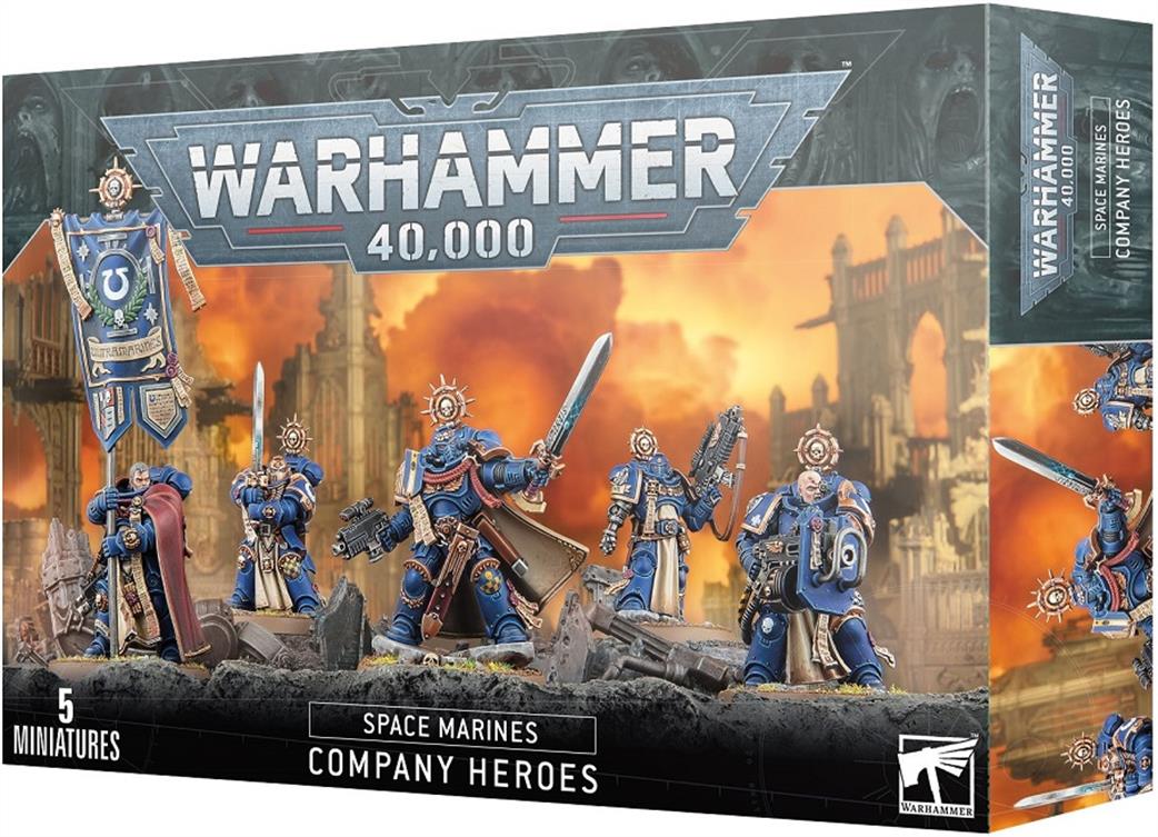 Games Workshop 28mm 48-08 Space Marines Company Heroes