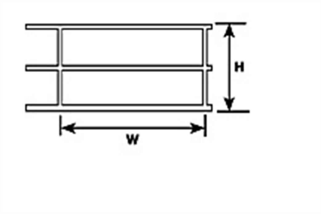 Plastruct 1/48 90683 Styrene Hand Rails (HRS-8)