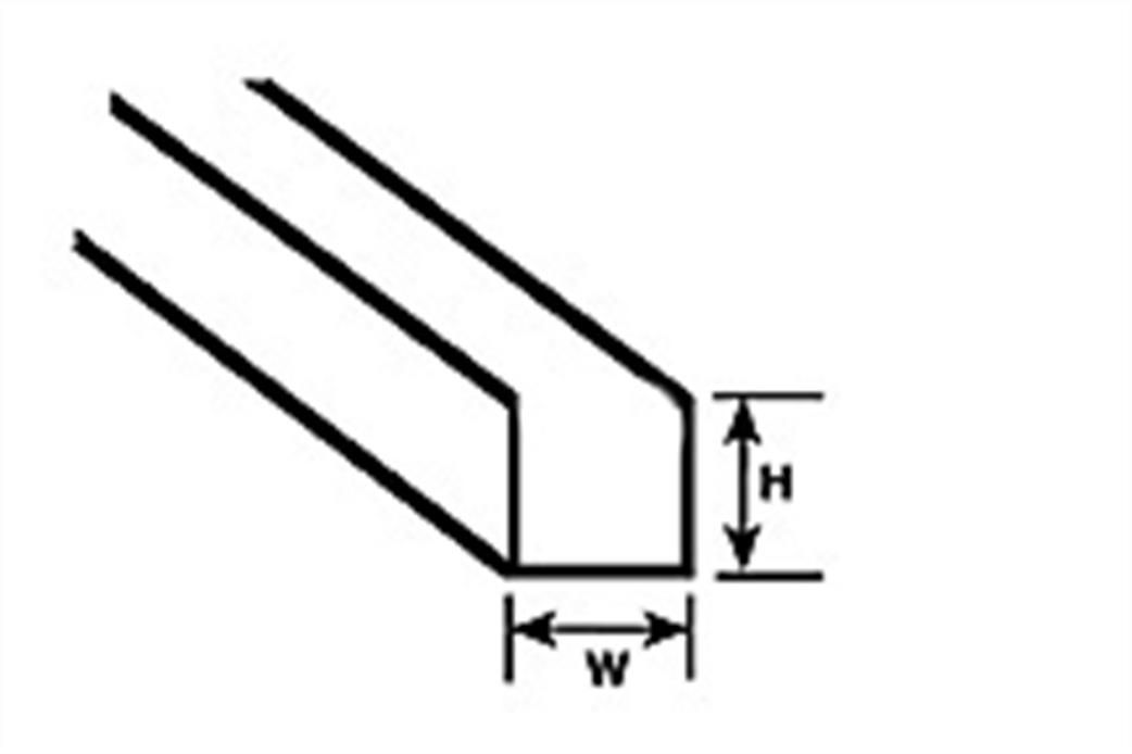 Plastruct 90581 1.6mm U Channel Section Pack of 10 UFS-2