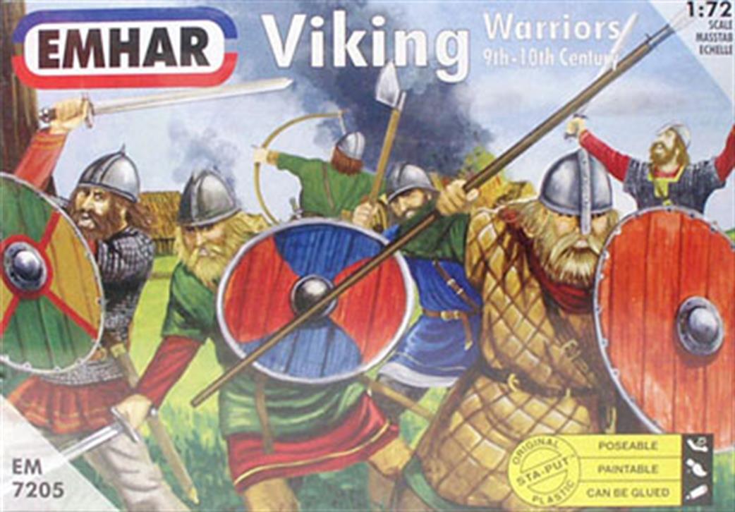 Emhar 1/72 EM7205 Viking Warriors from the 9th-10th Century Figures