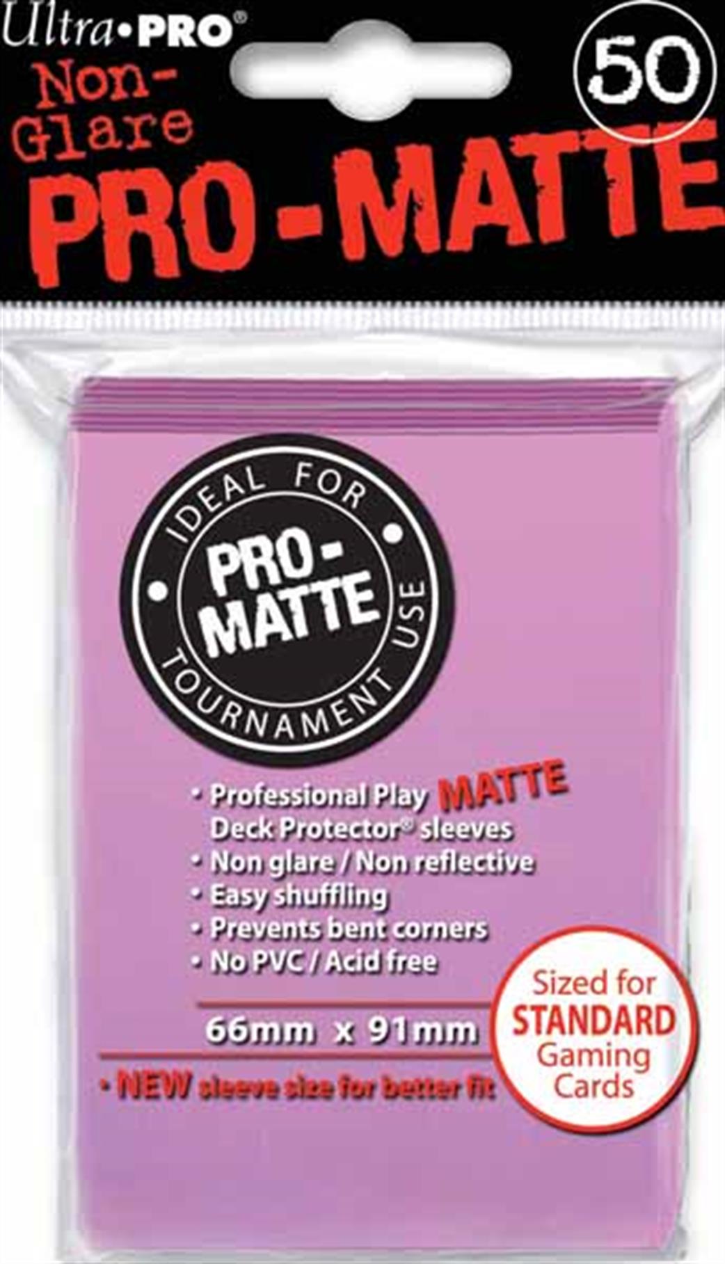 Ultra Pro  84185 50 Pro-Matte Pink Deck Protectors