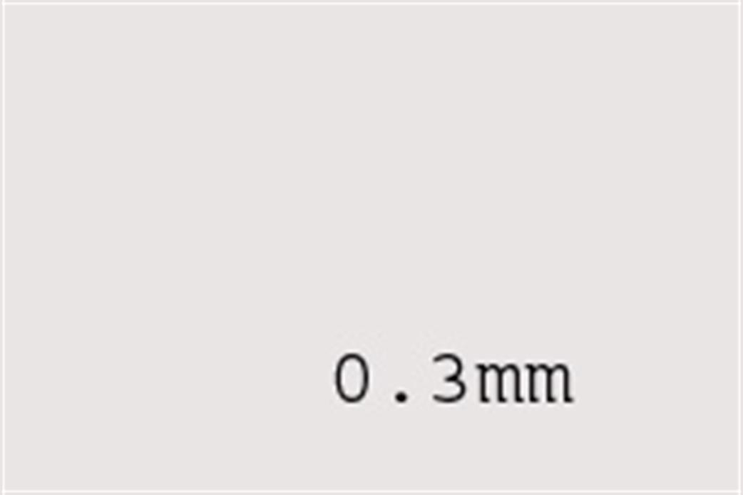 Plastruct 91250 0.3mm / 10thou. Clear Styrene Sheet Pack of 3 Sheets SSM101