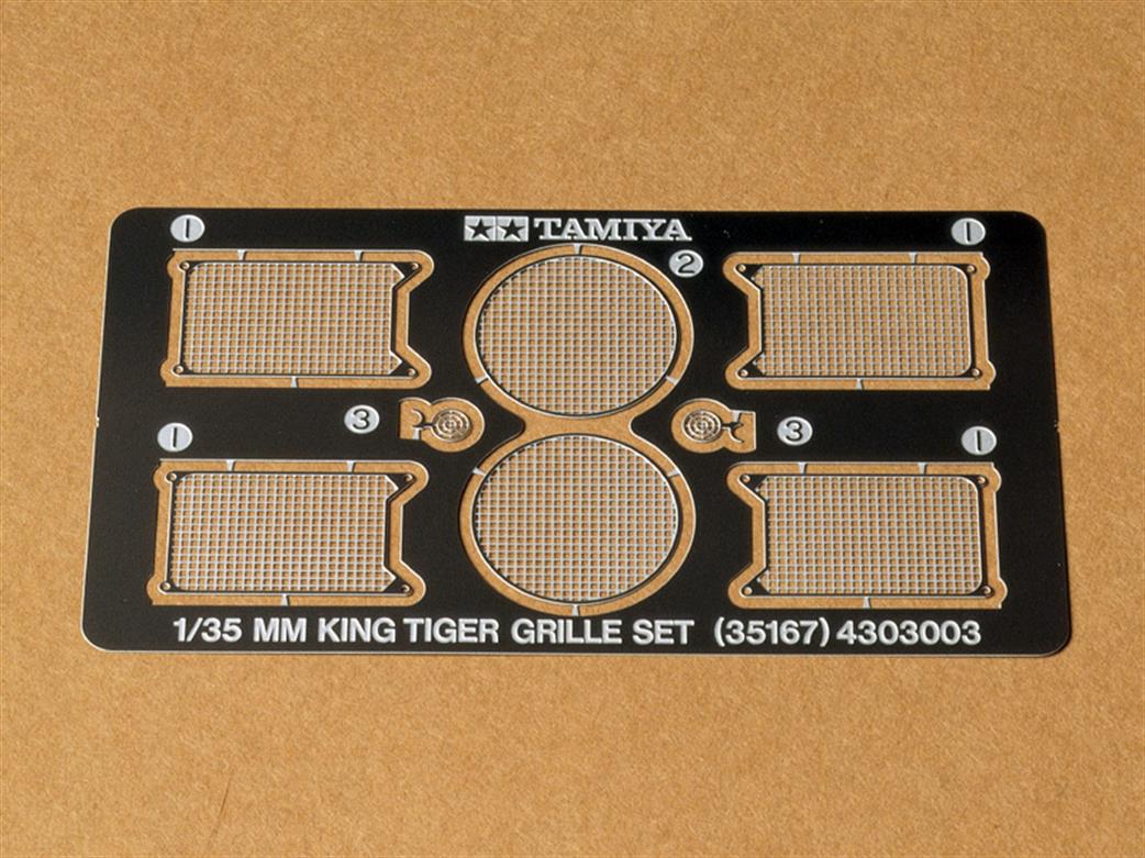 Tamiya 1/35 35167 German King Tiger Photo Etched Grill Set