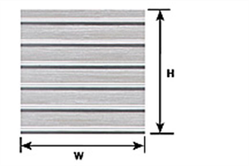 Plastruct 91512 O Ribbed Roof (S-16)