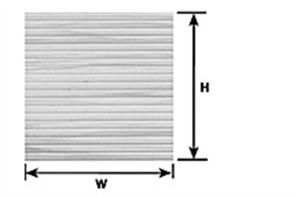 Plastruct 91535 1.6mm Wood Planking (S-32)