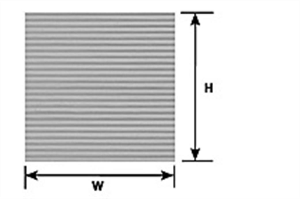 Plastruct 91550 1.6mm Clapboard Siding (S-47)