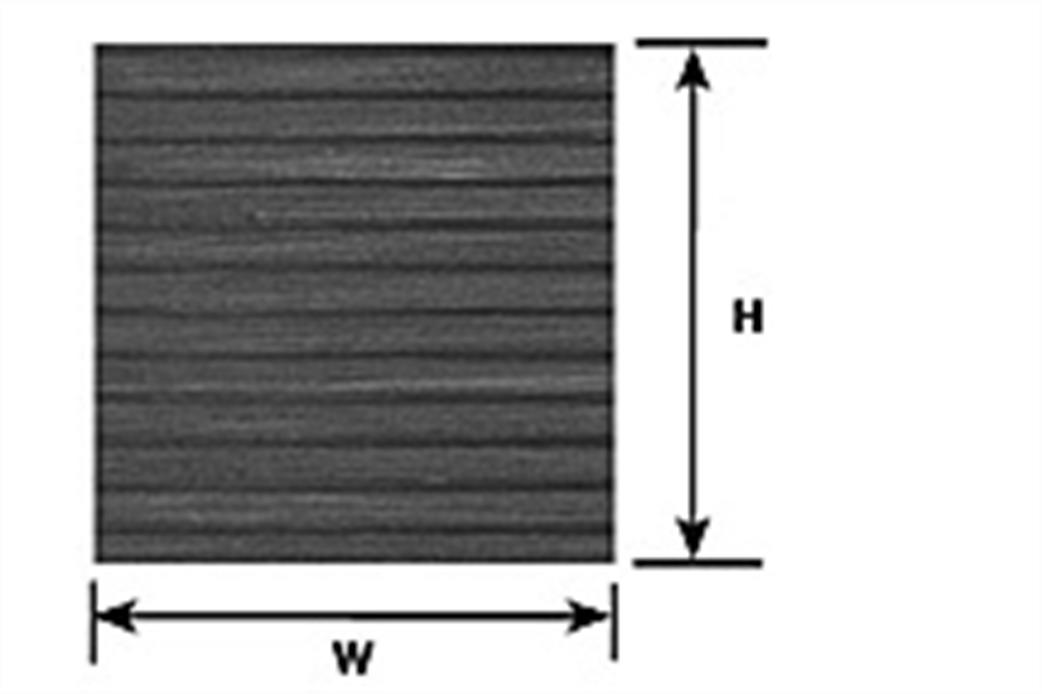 Plastruct 91551 3.2mm Clapboard Siding (S-49)