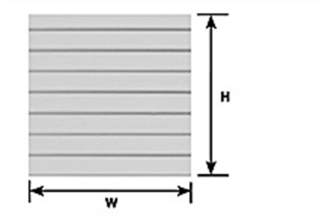 Plastruct 91552 4.8mm Clapboard Siding (S-52)