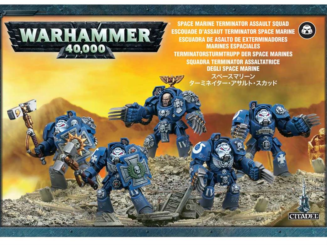 Games Workshop 28mm 48-34 Space Marine Terminator Assault Squad