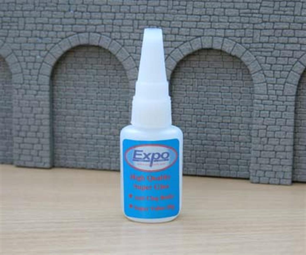 Expo 47020 Fine Grade Cyano Super Glue 1-3 Seconds 20gm Bottle