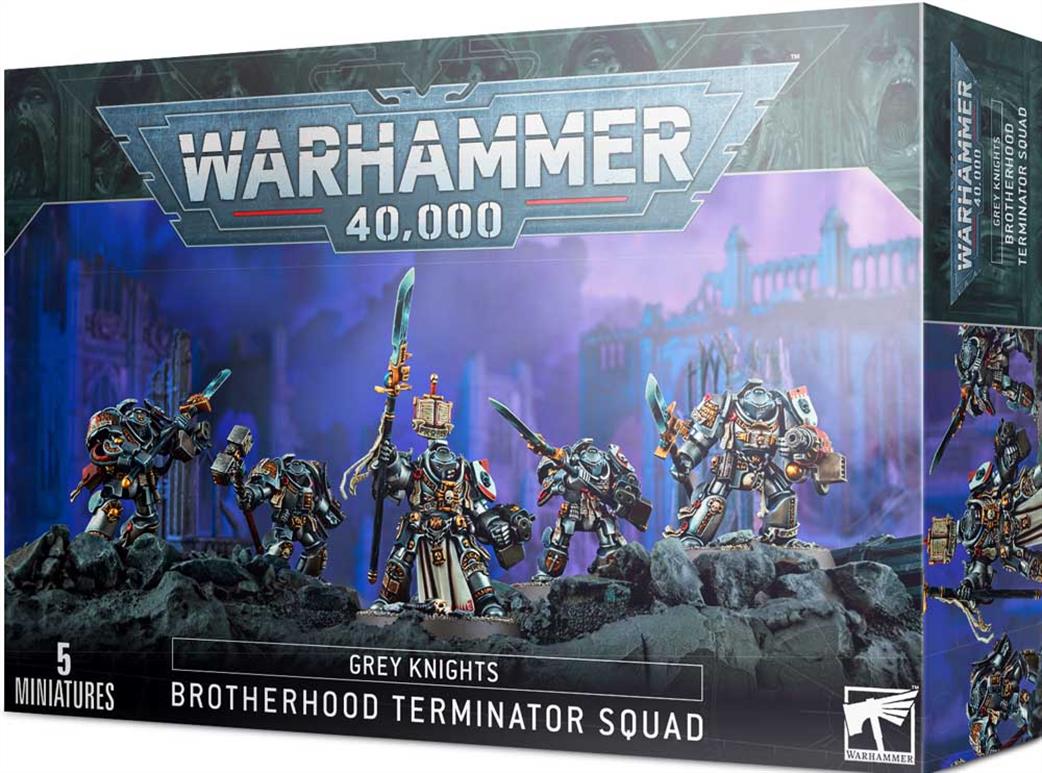 Games Workshop 28mm 57-09 Grey Knights Brotherhood Terminator Squad