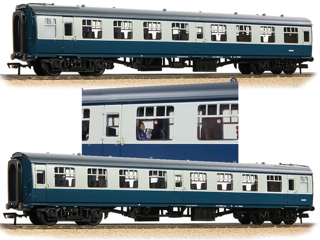 Bachmann OO 39-050HPF BR Mk1 TSO Second Class Open Coach Blue & Grey with Passenger Figures