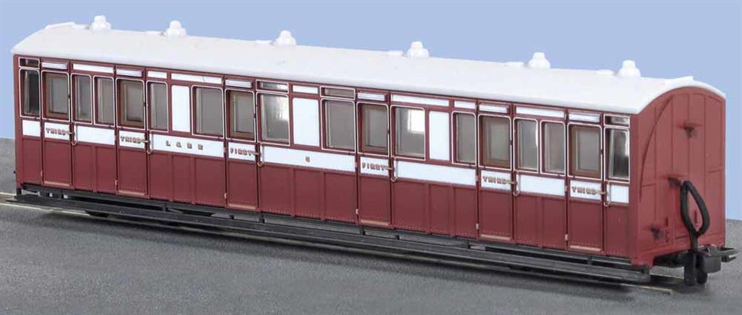 Peco OO9 GR-400A Lynton & Barnstaple Composite Coach No.5 L&BR Lake & White Livery