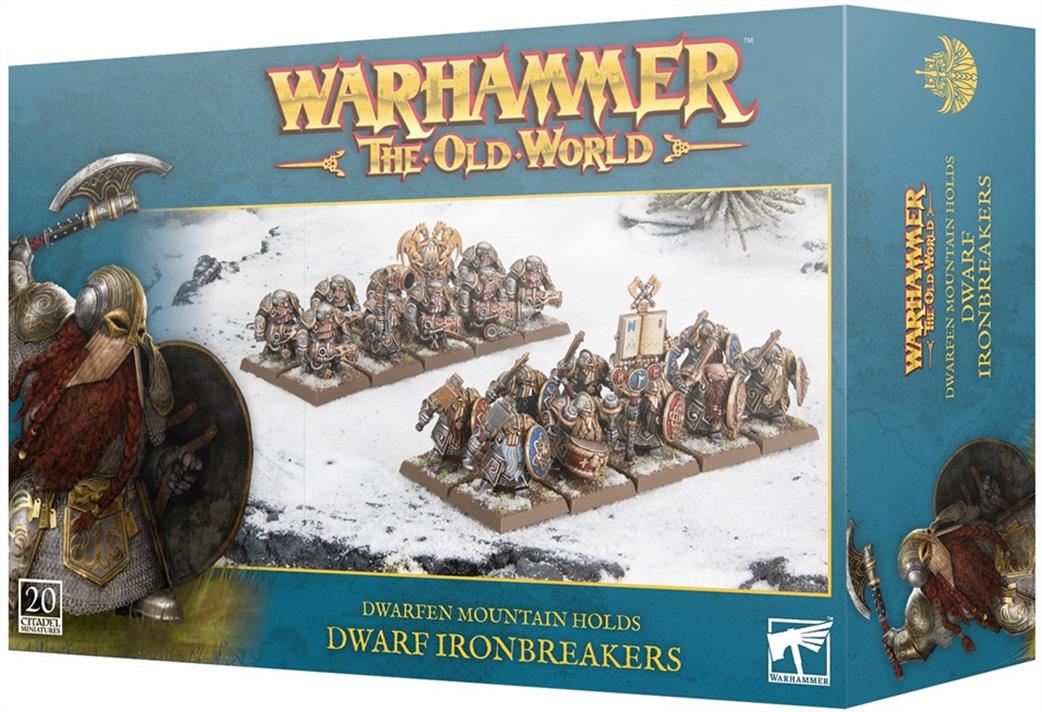 Games Workshop 28mm 10-09 Warhammer The Old World Dwarf Mountain Holds Dwarf Ironbreakers