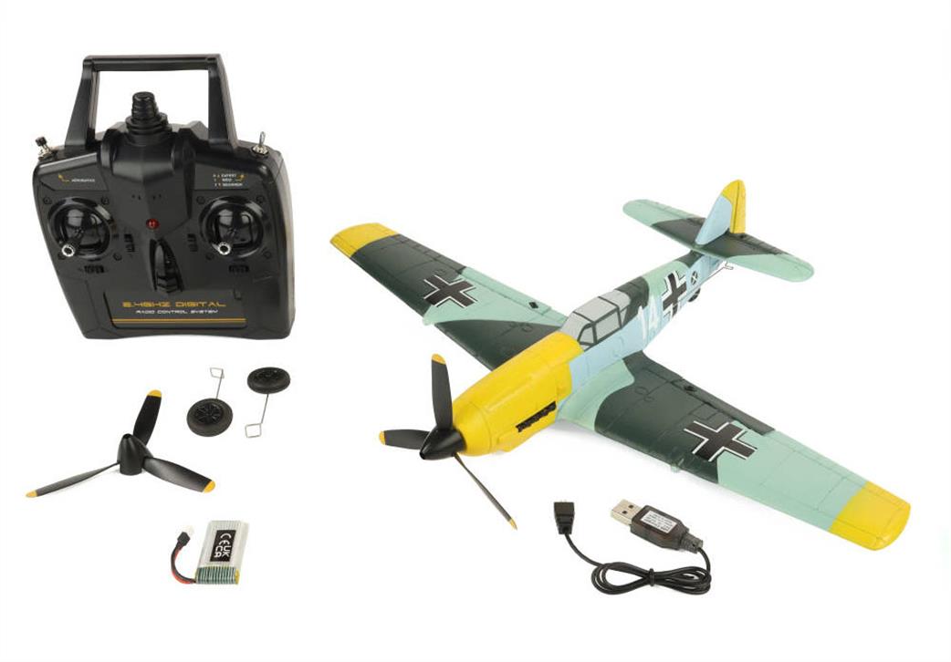 SonikRC  SNK761-11 Bf-109E Micro R/C Warbird RTF With 6 Axis Gyro