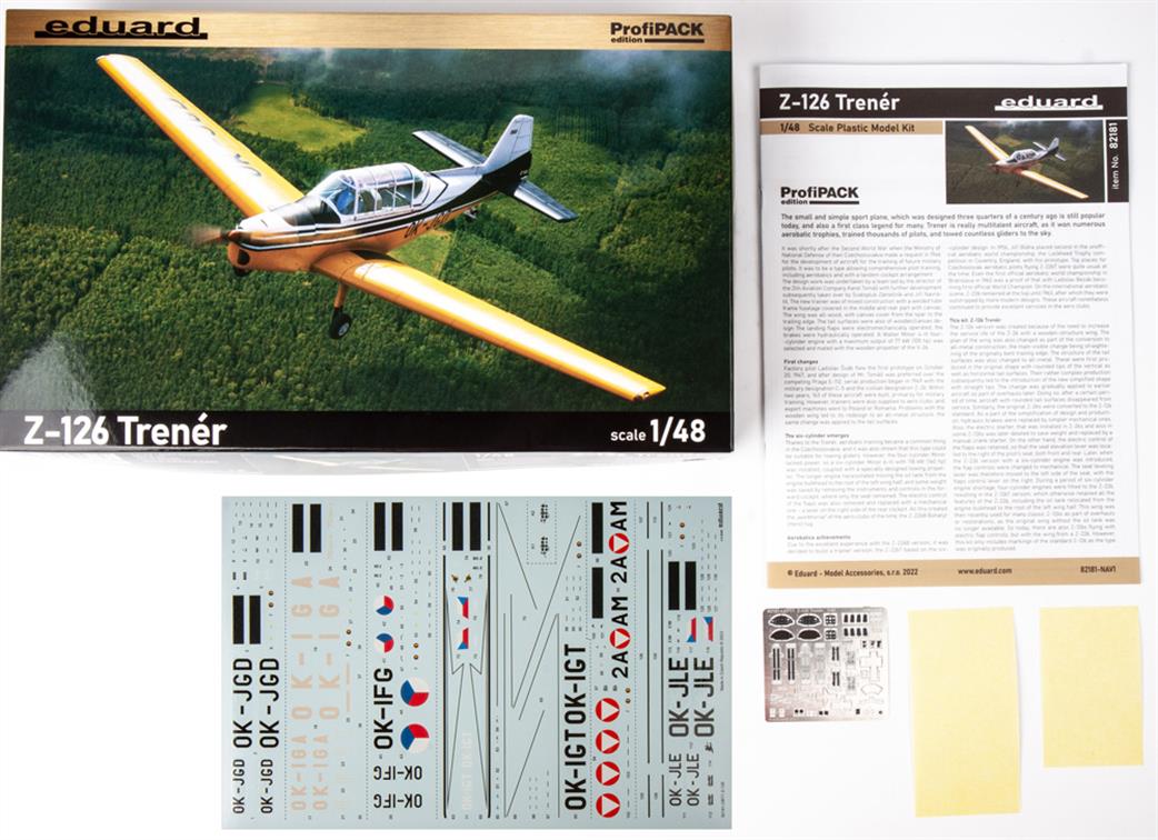 Eduard 1/48 82181 Z-126 Trener Czech Sport Flier Profipak Plastic Kit