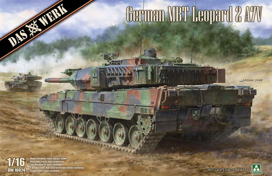 Das Werk 1/16 DW16024 German MBT Leopard 2 A7V Tank