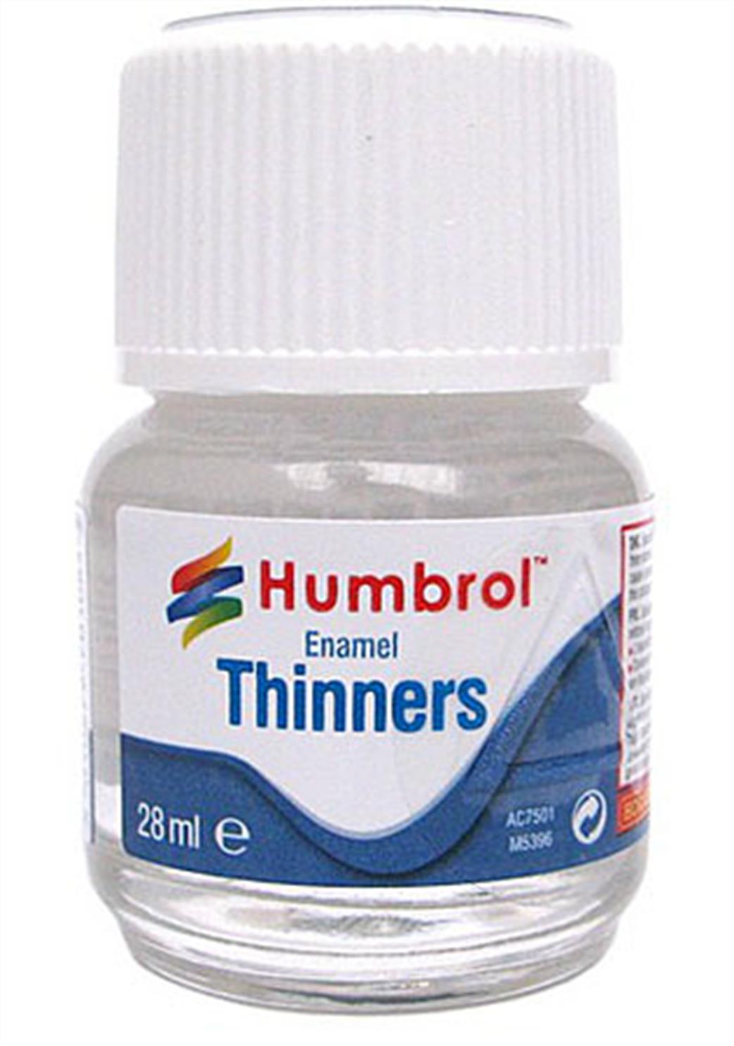 Humbrol AC7501 Enamel Thinners 28ml Bottle