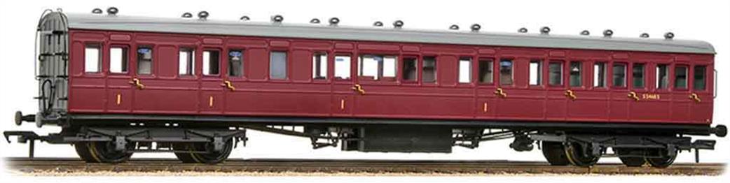 Bachmann OO 39-612 BR(S) ex-SECR Composite Coach Birdcage Stock BR Crimson