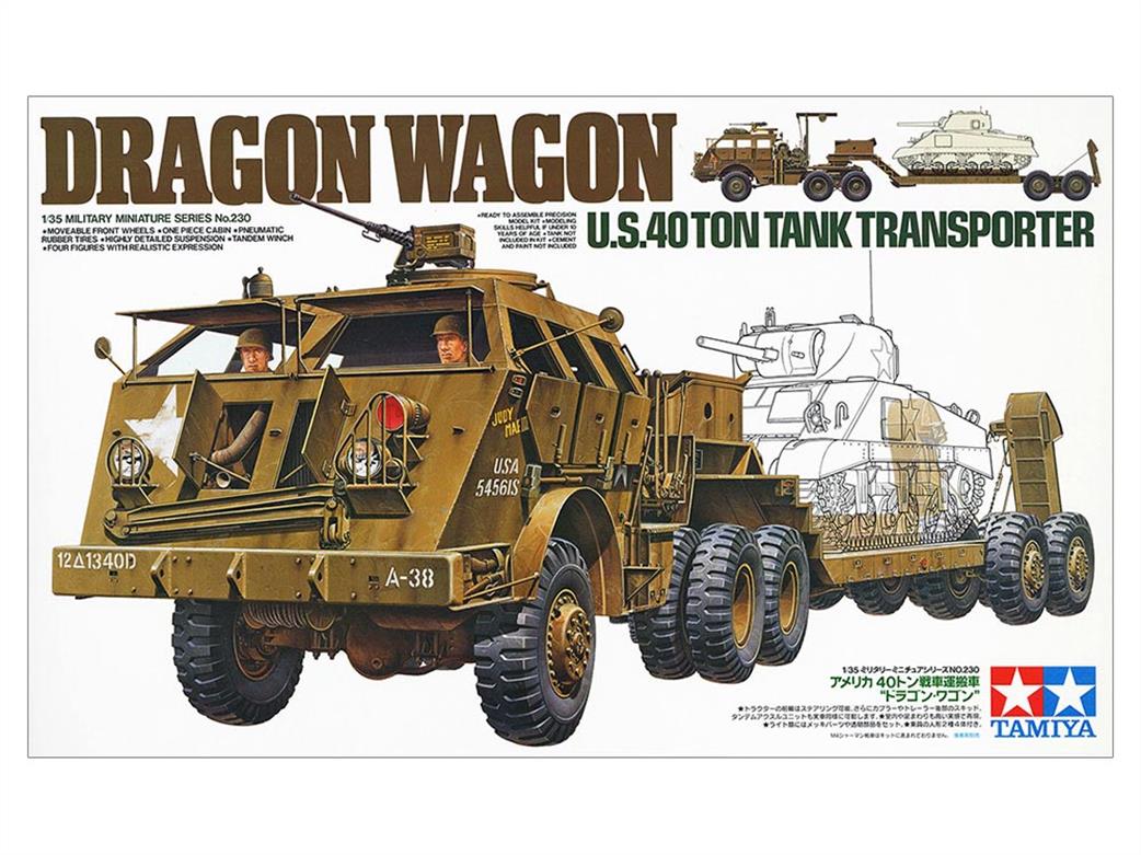 Tamiya 1/35 35230 US 40 Ton Tank Transporter Dragon Wagon Kit