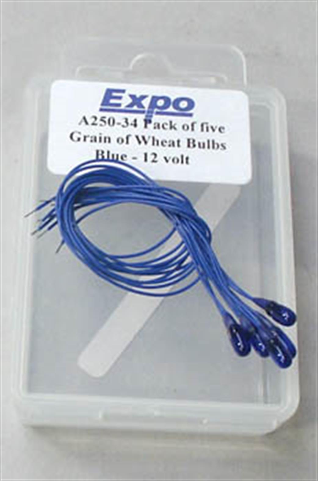 Expo  25034 Blue Grain of Wheat Bulbs 12v Pack of 10