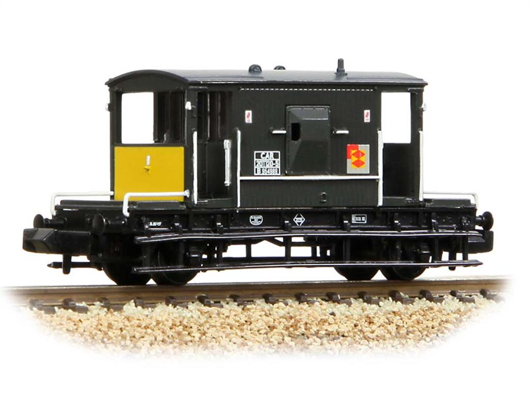 Graham Farish N 377-532A BR 20ton Brake Van B954989 Railfreight Distribution Dark Grey