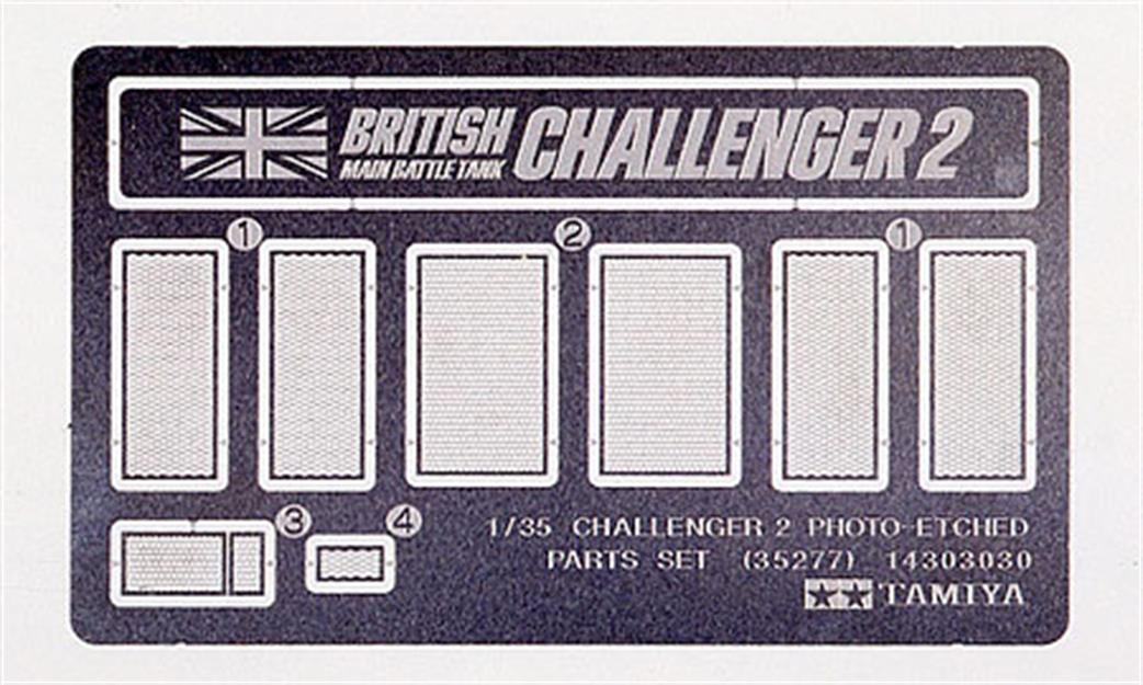 Tamiya 1/35 35277 Challenger 2 Photo Etched Parts