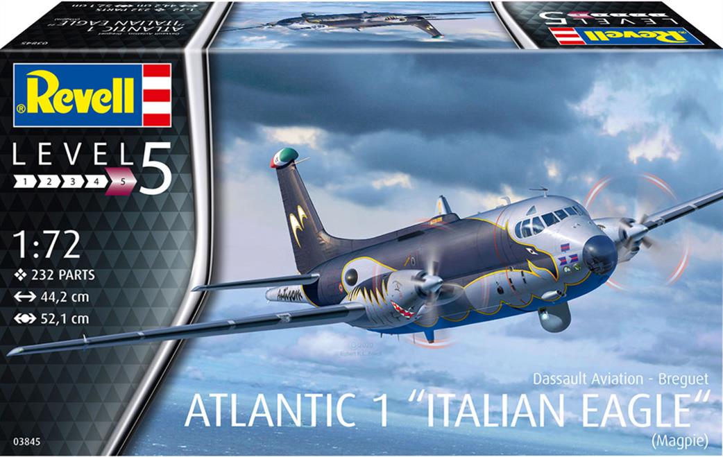 Revell 1/72 03845 Dassault Aviation Breguet Atlantic 1 Italian Eagle Aircraft Kit