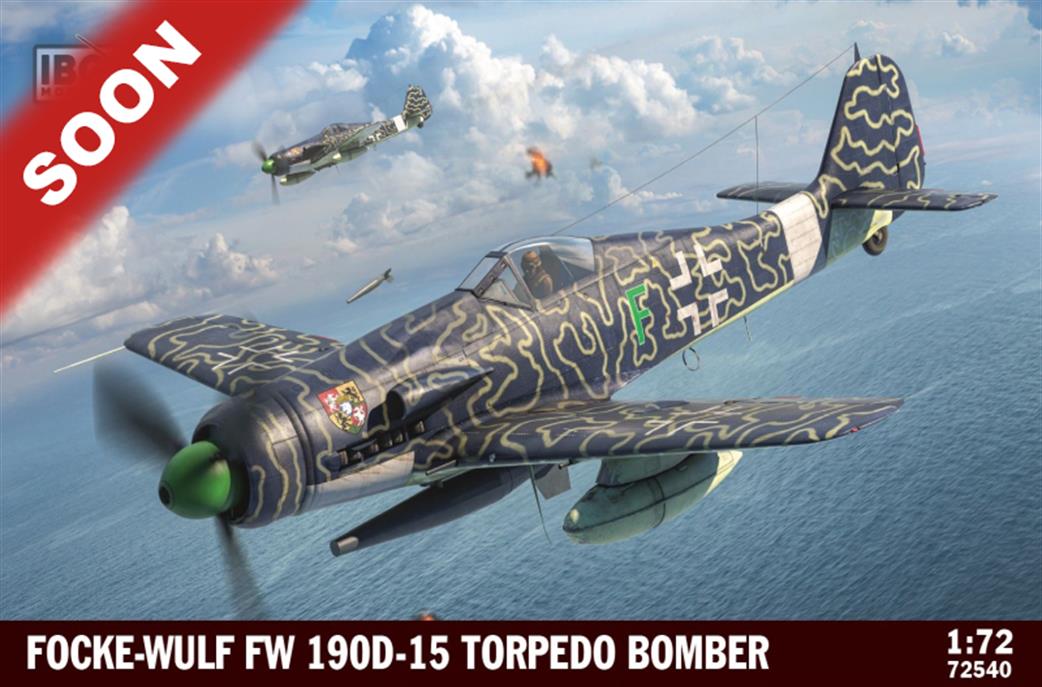 IBG Models 1/72 72540 Fw190 D-15 German Torpedo Bomber Plastic Kit