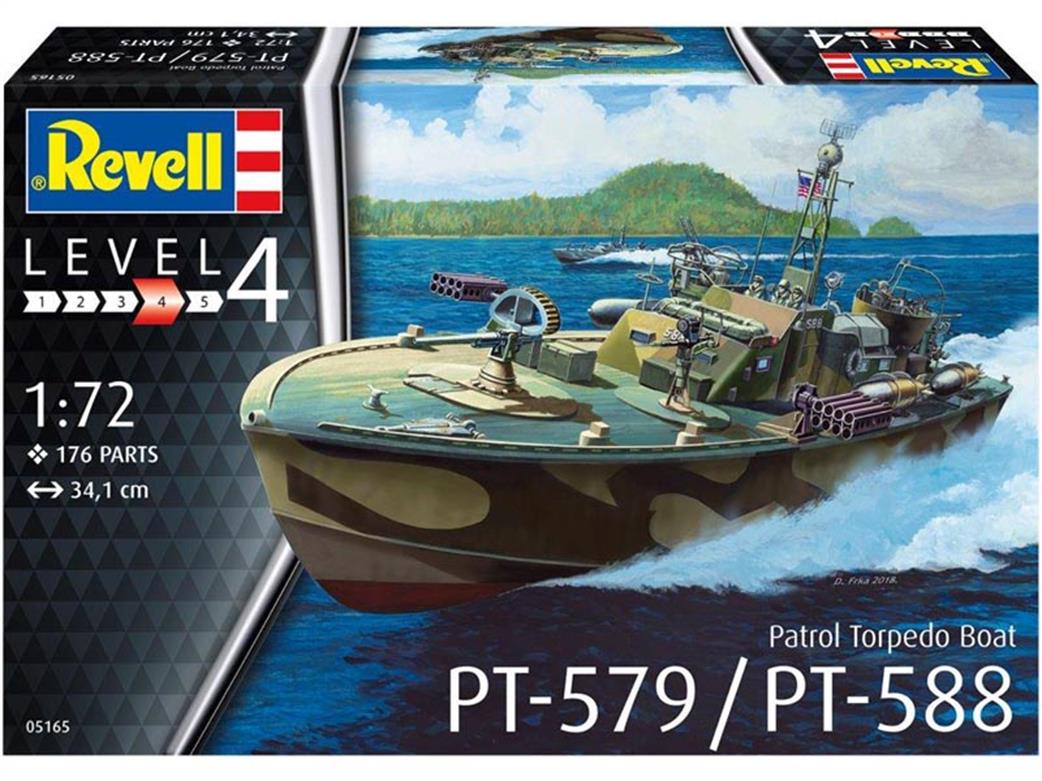 Revell 1/72 05165 Patrol Torpedo Boat PT-588 PT-579 PT Boat Plastic Kit