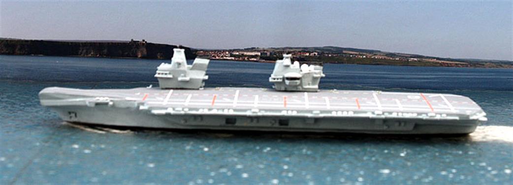 Mountford 1/1250 MM382P HMS Queen Elizabeth Carrier 2015 Painted Model