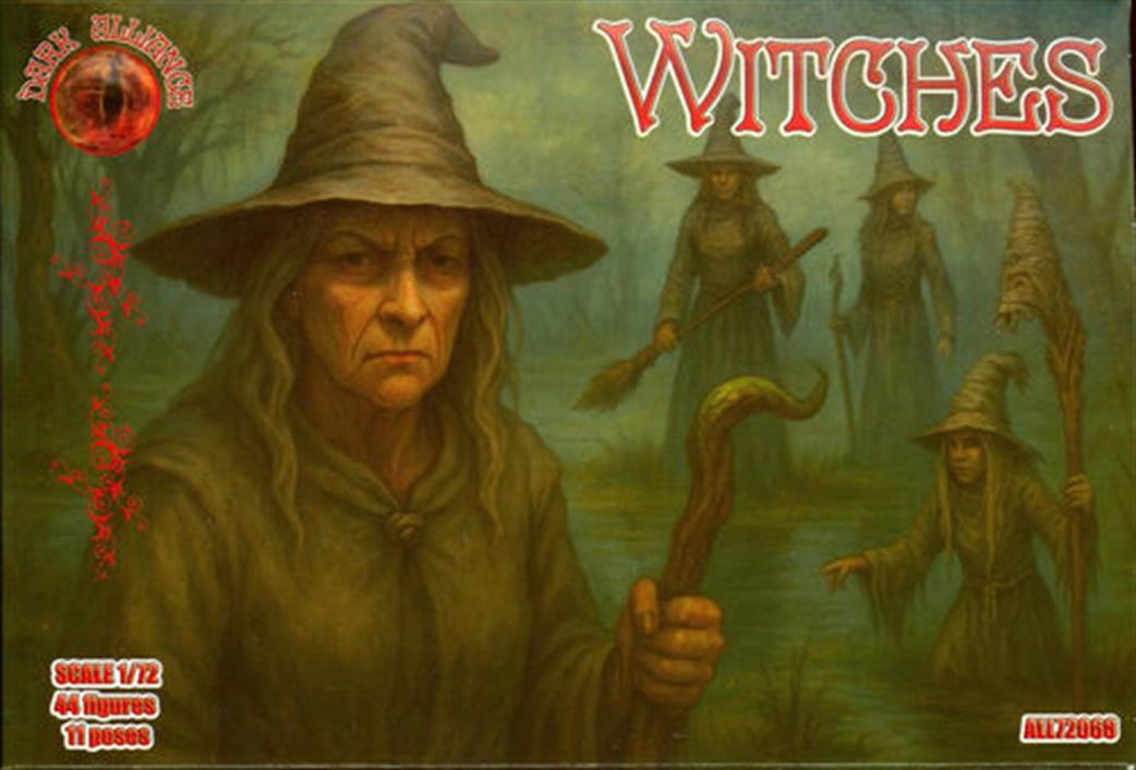 Dark Alliance 1/72 ALL72068 Witches Plastic Figure Set