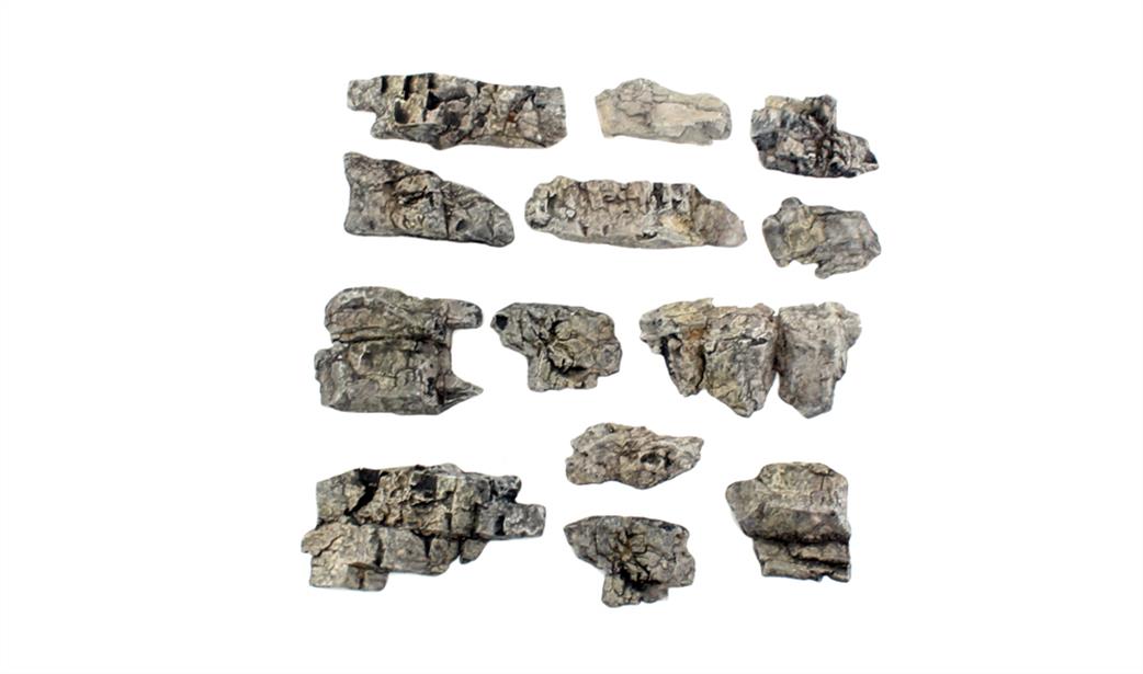 Woodland Scenics  C1139 Rocky Outcrops Ready Rock 13 Pieces