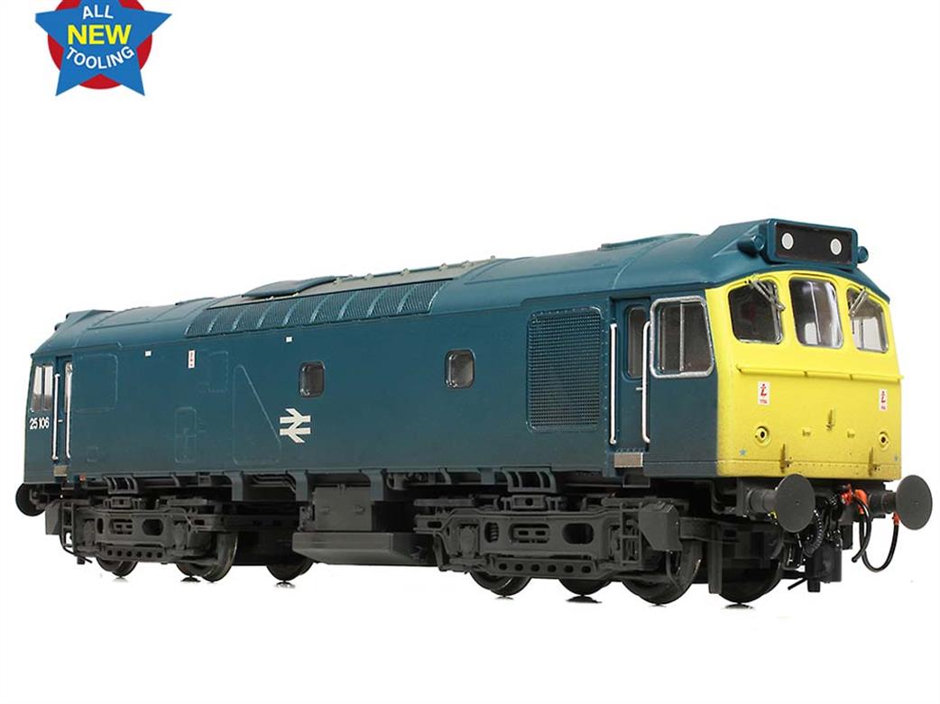 Bachmann OO 32-346 BR 25106 Class 25/2 Diesel Locmomotive Rail Blue Weathered