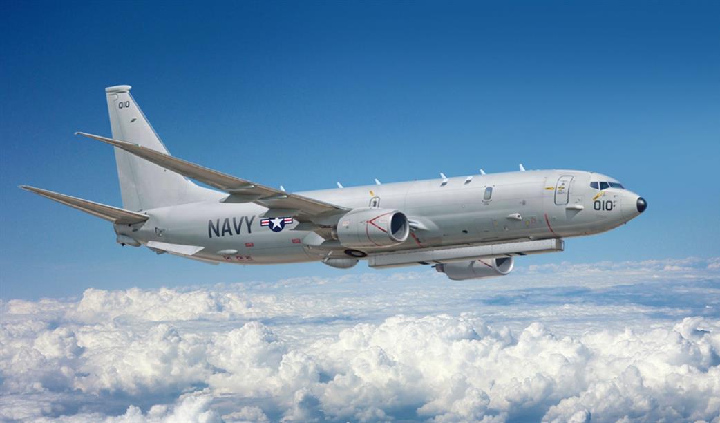 Big Plane Kits 1/72 BKP7223 Poseidon P-8 with AN/APS-154 Advanced Airborne Sensor Aircraft Kit