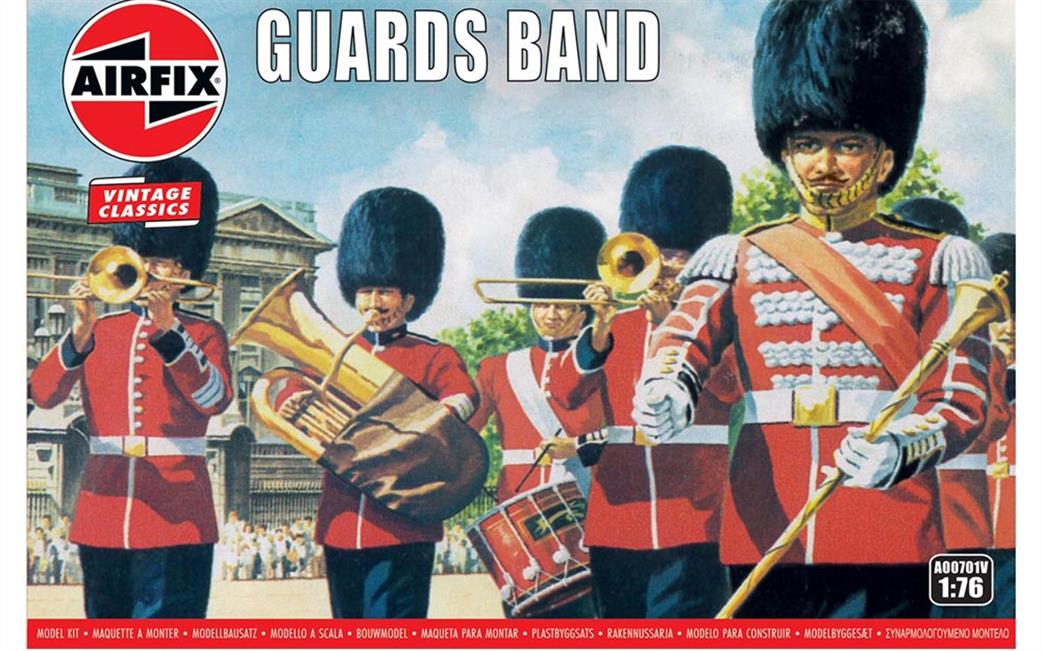 Airfix 1/76 A00701V Guards Band Vintage Classic Figure Set