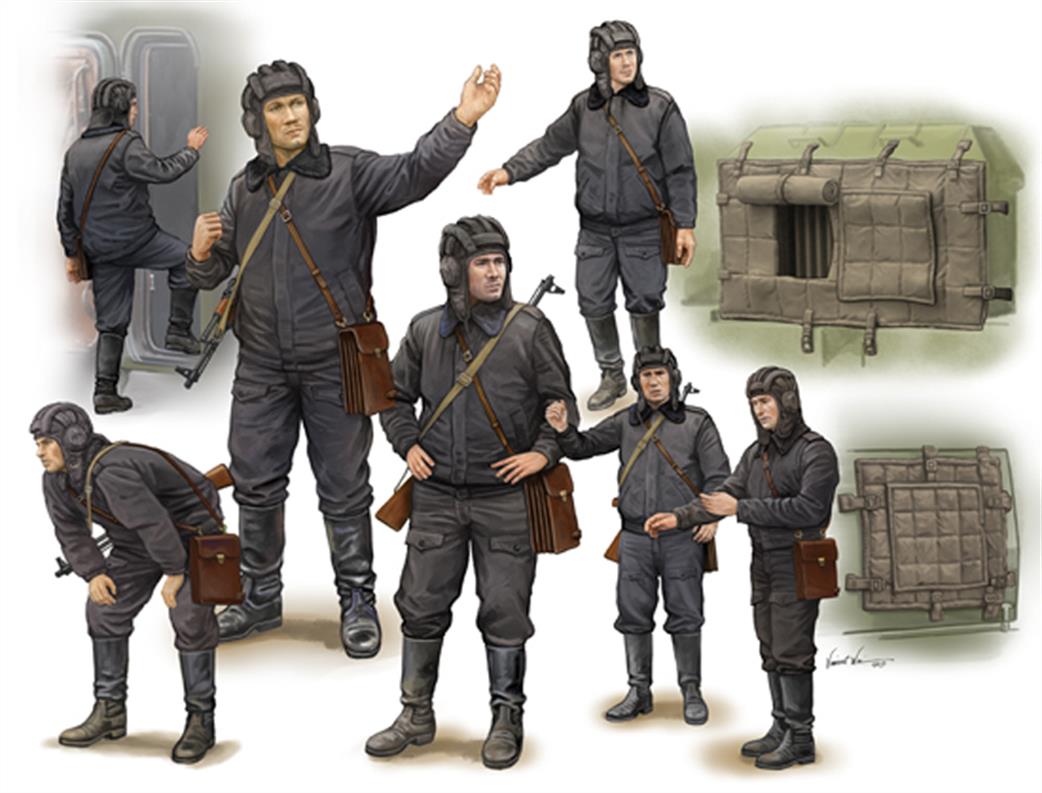 Trumpeter 1/35 00434 Soviet Scud B Crew 7 Figures