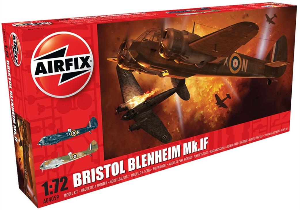 Airfix 1/72 A04059 Bristol Blenheim Mk1F Fighter Kit