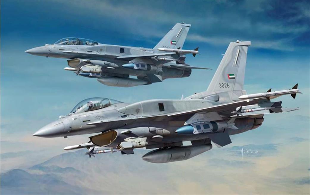 Kinetic Models 1/48 K48136 F-16E/F Block 60 UAE Air Force Plastic kit