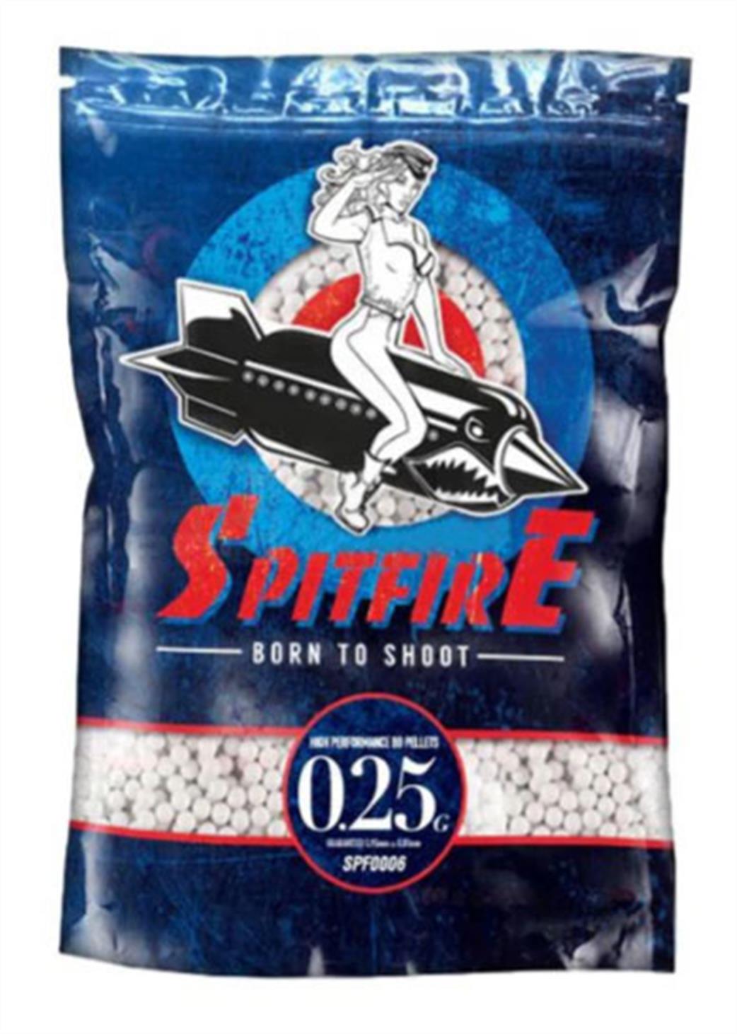 410198 Spitfire 4000 bag of 0.25g 6mm BB Pellets