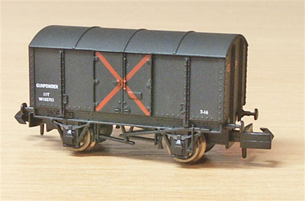 Dapol N 2F-013-069 GWR Steel Bodied Gunpowder Van 105740