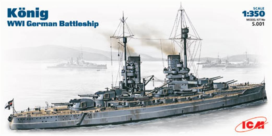 ICM 1/350 S.001 KMS Konig WWI German Battleship